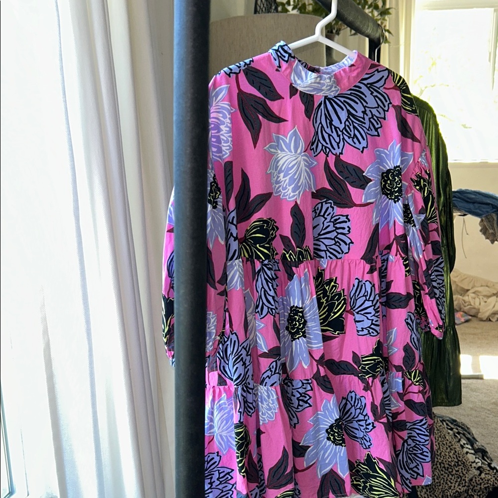 Next Pink and Blue Floral Kids Dress